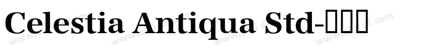 Celestia Antiqua Std字体转换